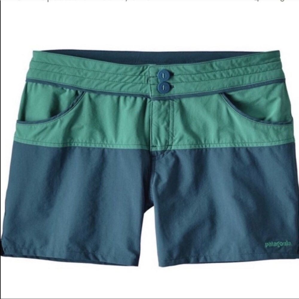 🌊 Patagonia Wavefarer Colorblock Shorts 6 Women